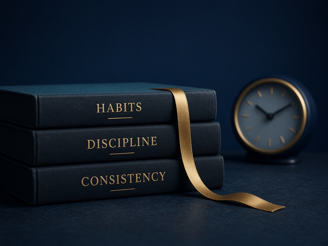 Nota Hábitos sobre cuadernos y un reloj
